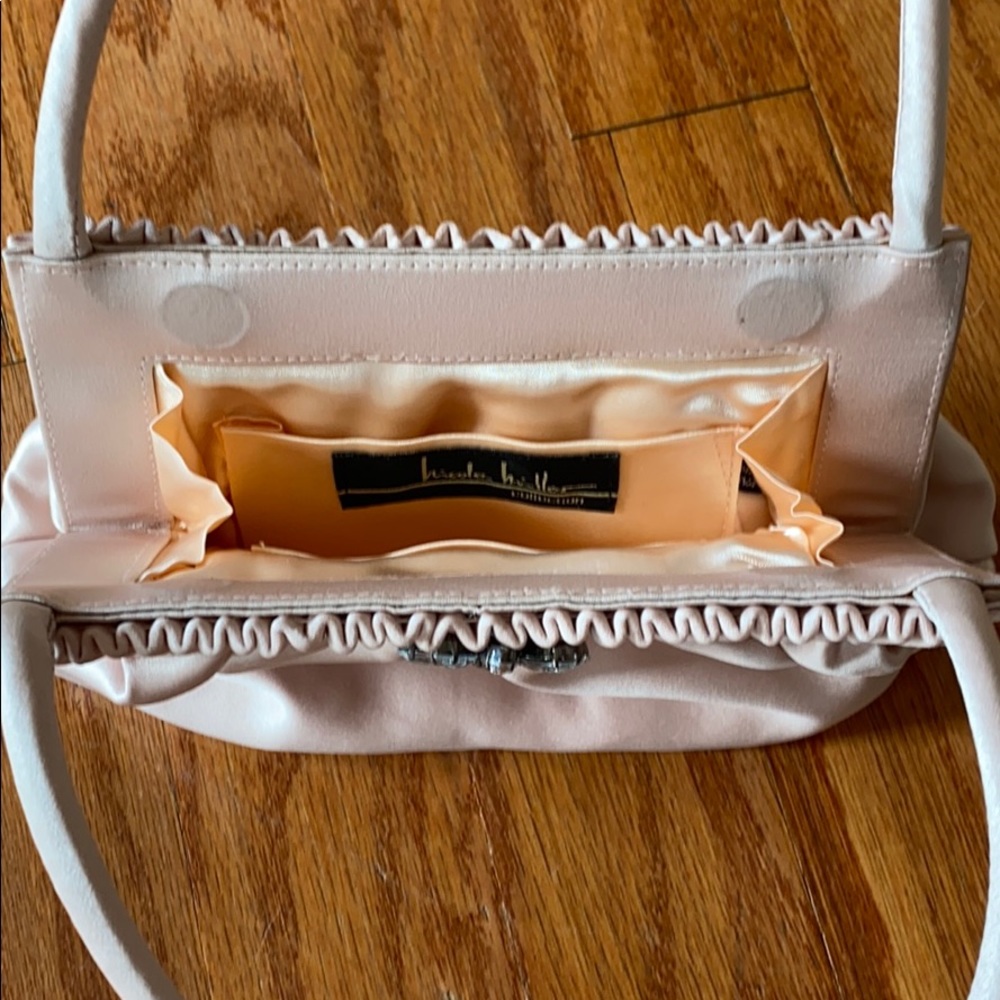 Pink Satin Nicole Miller Evening Bag - Picture 4 of 8